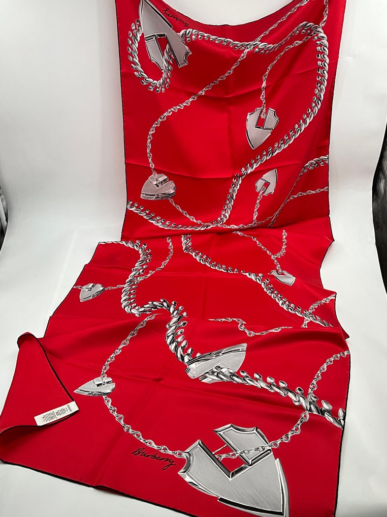 Burberry - MAJESTUEUSE /198 cm 68 cm / Soie - Sciarpa #3.2