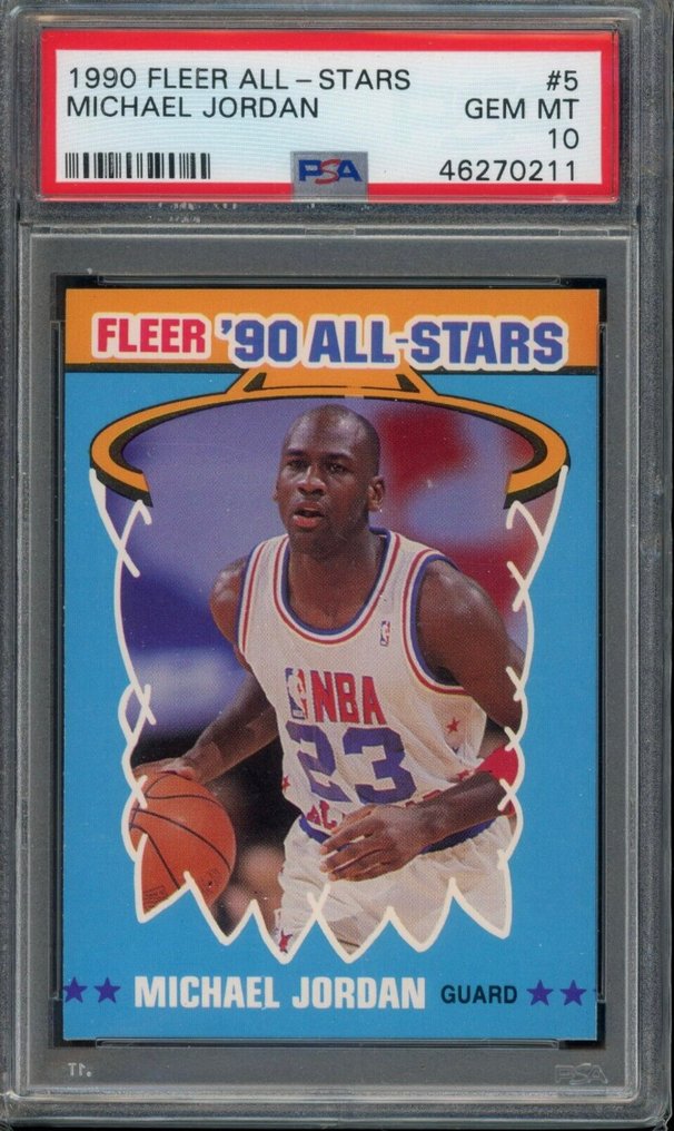 1990 Fleer Michael Jordan - 10 Pack - Utmerket (EX) #4.3