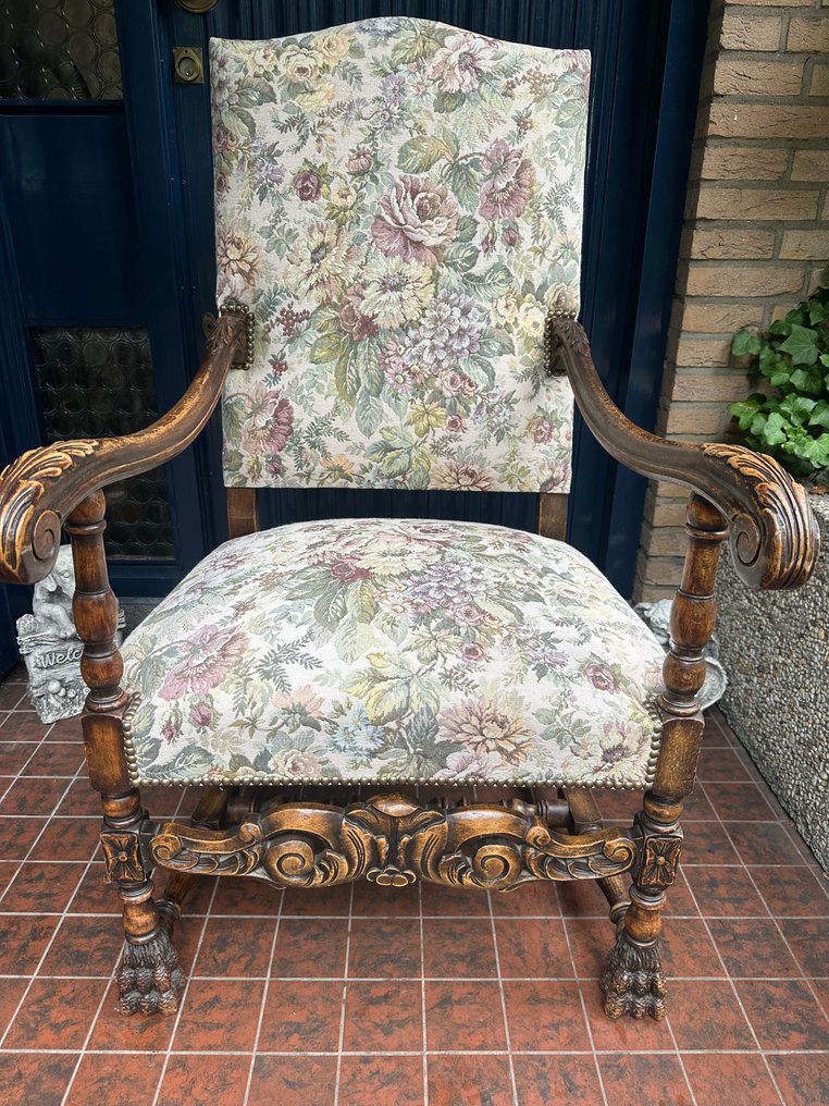 扶手椅子 - 木 - 华丽而稀有 XL #3.2