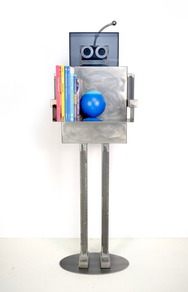 Mela - Edoardo Meloni - 雕塑, ASTROROBOOK INDUSTRIAL N3 - 105 cm - 熟铁 - 2025 #3.2