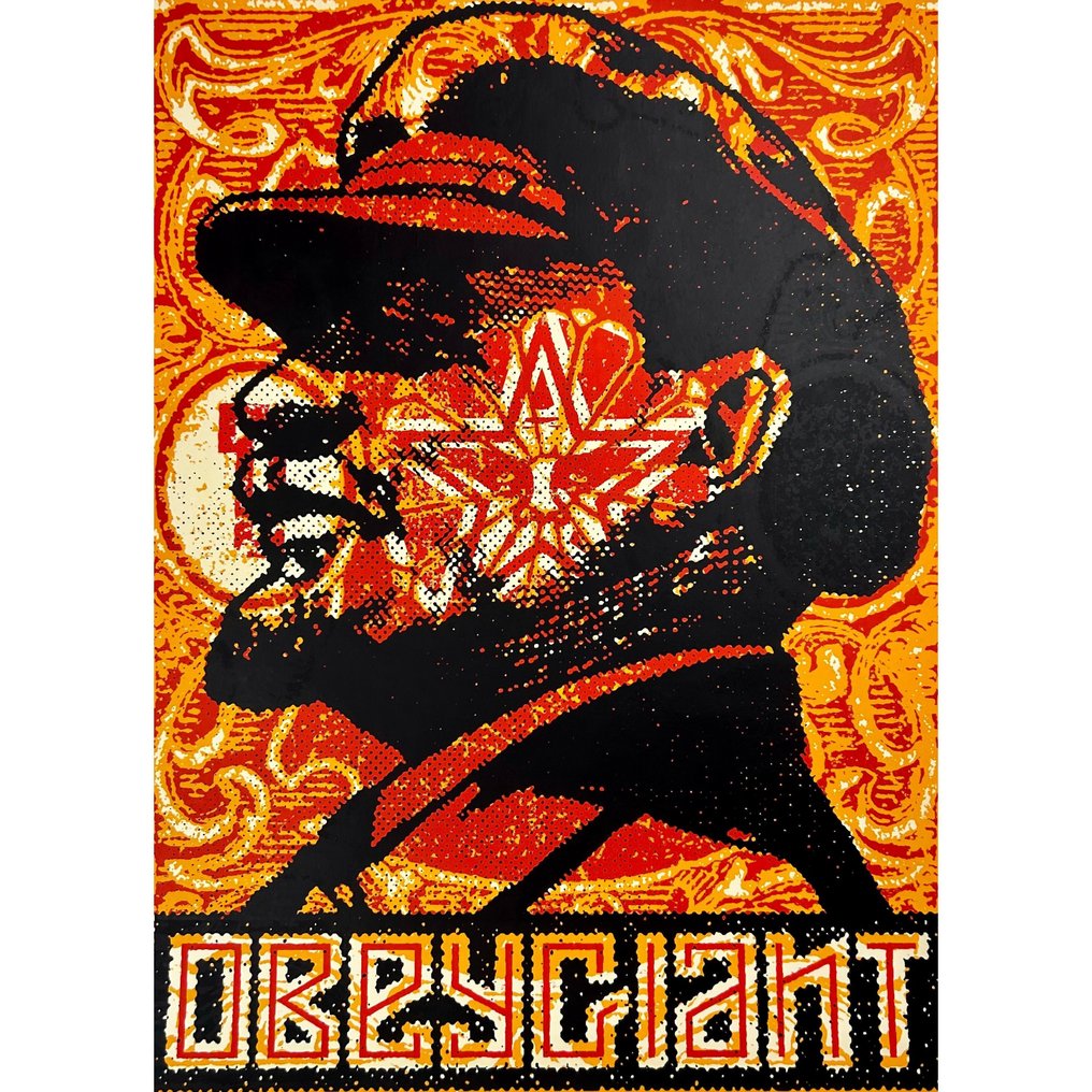 Shepard Fairey (OBEY) (1970) - Lenin Stamp #2.1