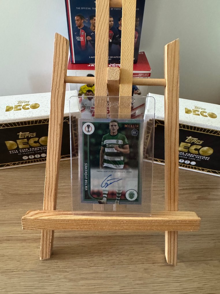 2023/24 Topps Merlin UCC Viktor Gyökeres #AU-VG Autograph ROOKIE - 1 Card - 八成新 (NM) #2.1