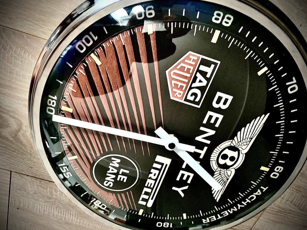 Bentley – Le Mans Racing Wall Clock – 限量版（限量50件中的第6件） -  老式 金属, 玻璃, 塑料 - 2010-2020年 - 宾利墙钟 #4.3