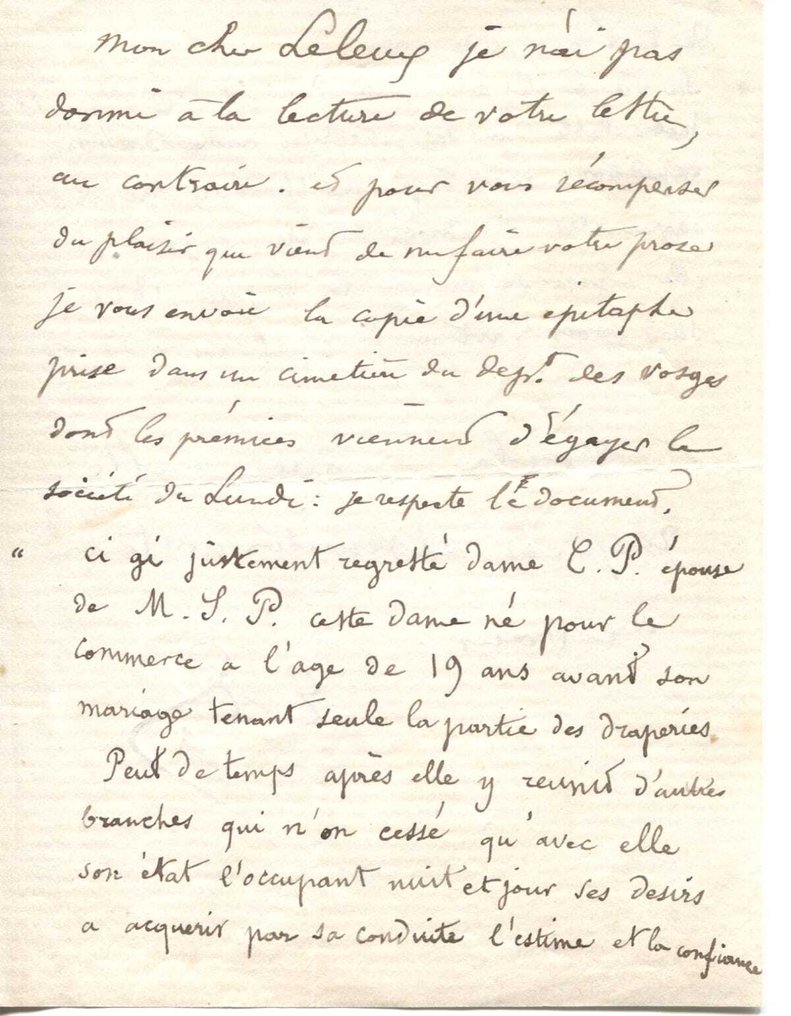 Gustave Doré (1832-1882) [French Painter] - Autograph Letter Signed with initials to ‘My dear Leleux’ - 1871 #1.0