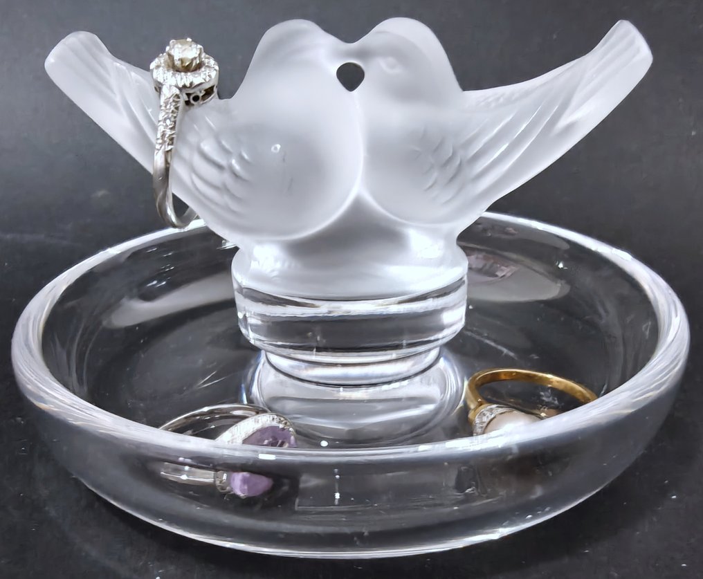 Lalique - Joyero - Inseparables - Cristal - Baguier pájaros de amor #1.0