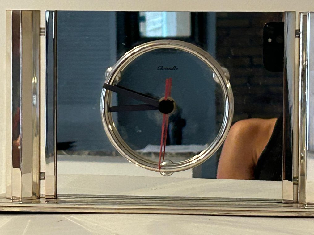 時鐘 - Christofle -  藝術裝飾 鍍銀 - 1970-1980 #3.2