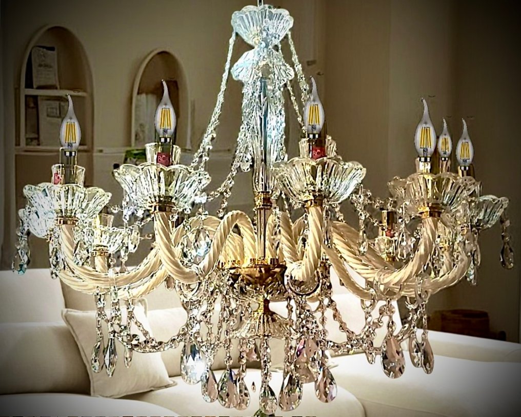 SLC Illumina - MG - Lysekrone - Krystal - Havana 12Luci #1.0