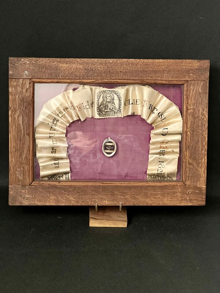 圣骨箱 - 木, 玻璃, 纸 - 1850-1900 - 圣弗朗索瓦·德·萨莱 #1.0