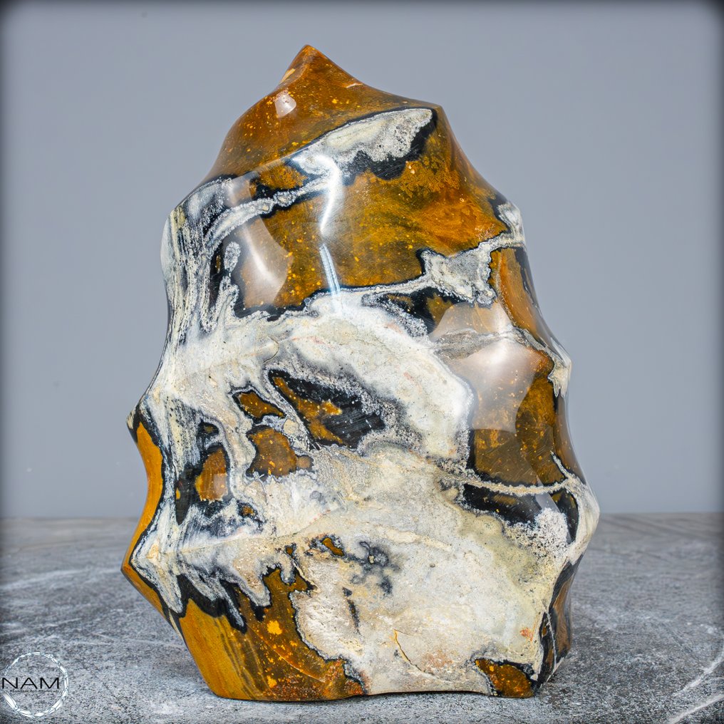 新发现！稀有天然碧玉-玉髓 火焰- 2728.79 g #2.1