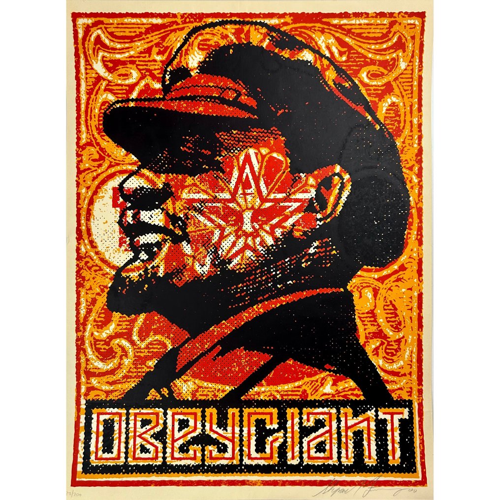 Shepard Fairey (OBEY) (1970) - Lenin Stamp #1.0