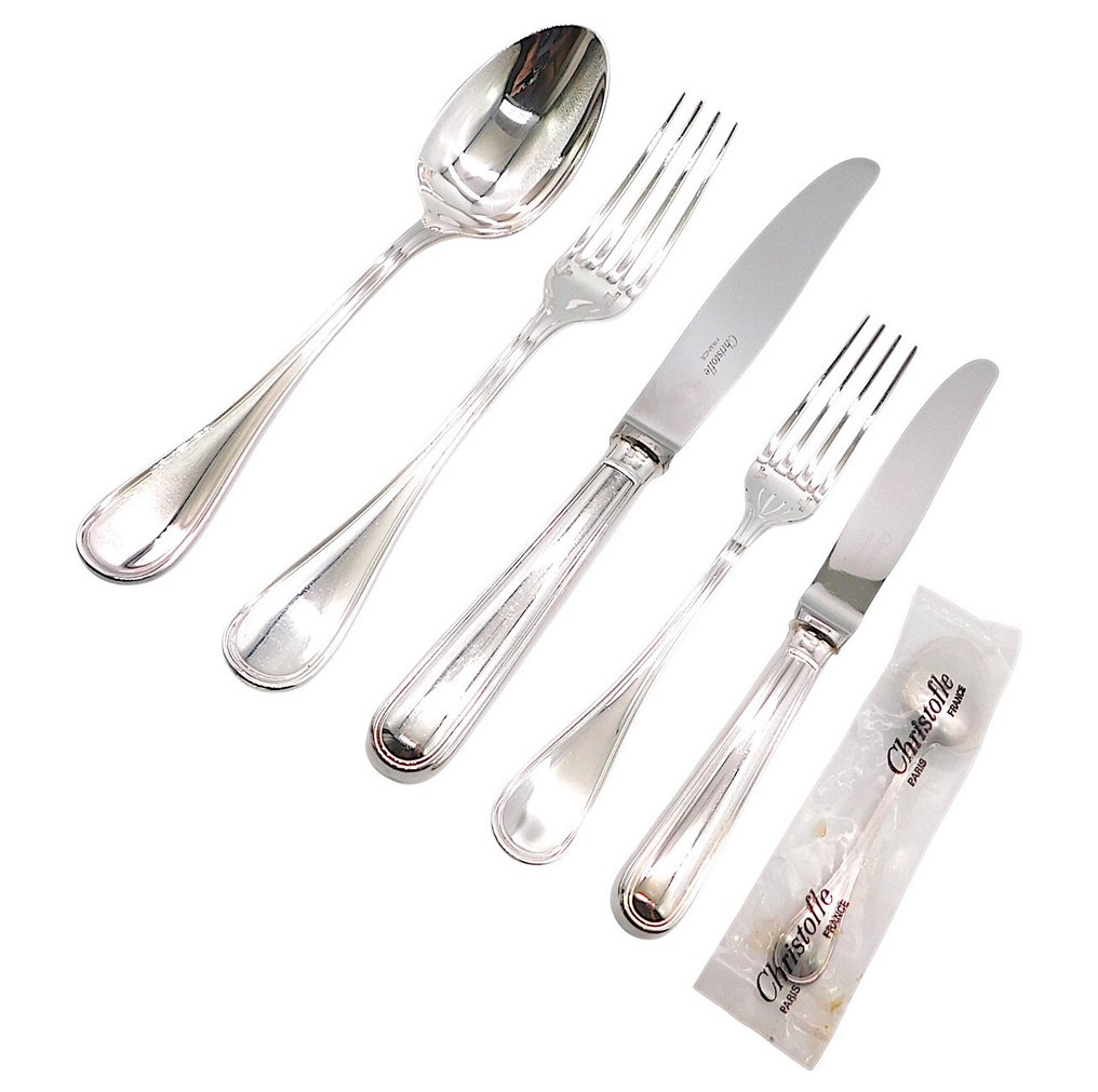 Christofle - Servizio di posate per 12 (75) - Albi - Placcato argento #4.3