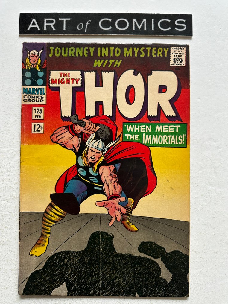 Journey Into Mystery/Thor #125 - Hercules Appearance - Last Issue Continued in Thor #126 - 1 Comic - First edition - 1966 #1.0