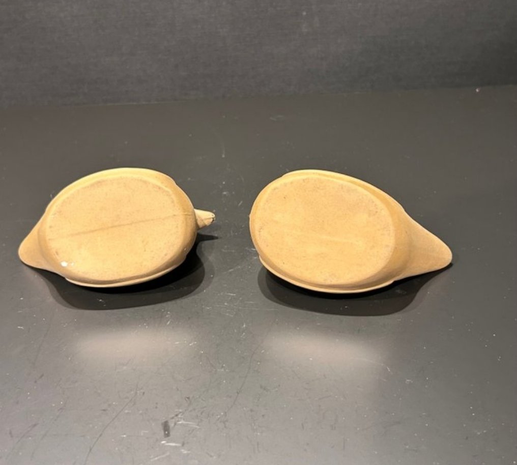 Sculpture, Yixing due uccelli - 7 cm - Faïence #3.2