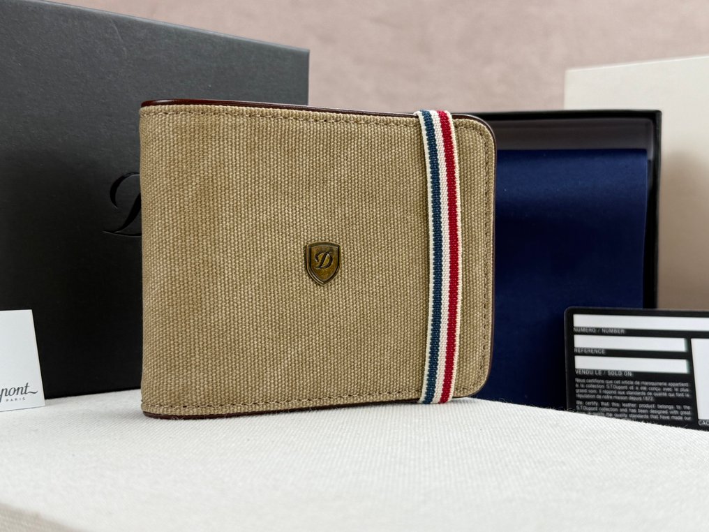 S.T. Dupont - Iconic Canvas & Calf Leather Wallet 190300 - Lompakko #2.1