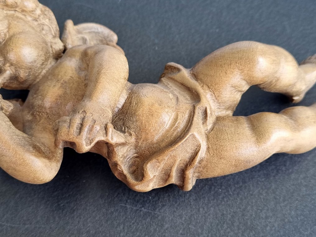 Statuetta - Bayern: Engel Putte ca. 20 cm - Legno #3.2