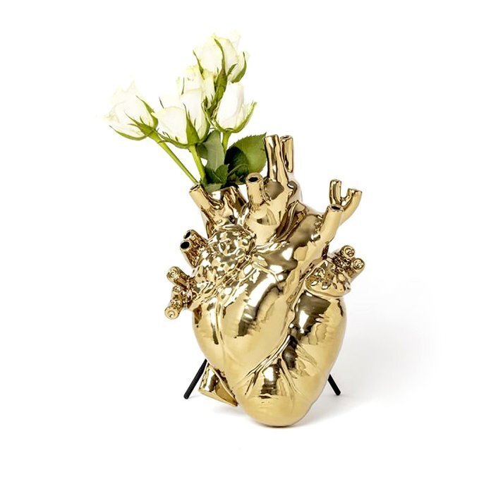 Koriste-esine - Seletti - Marcantonio Raimondi Malerba - Rakkaus kukassa – Kulta Edition - Italia #1.0