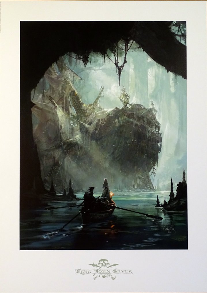 Lauffray, Mathieu - 1 Offset Print - Long John Silver - Le Labyrinthe d'Émeraude #1.0