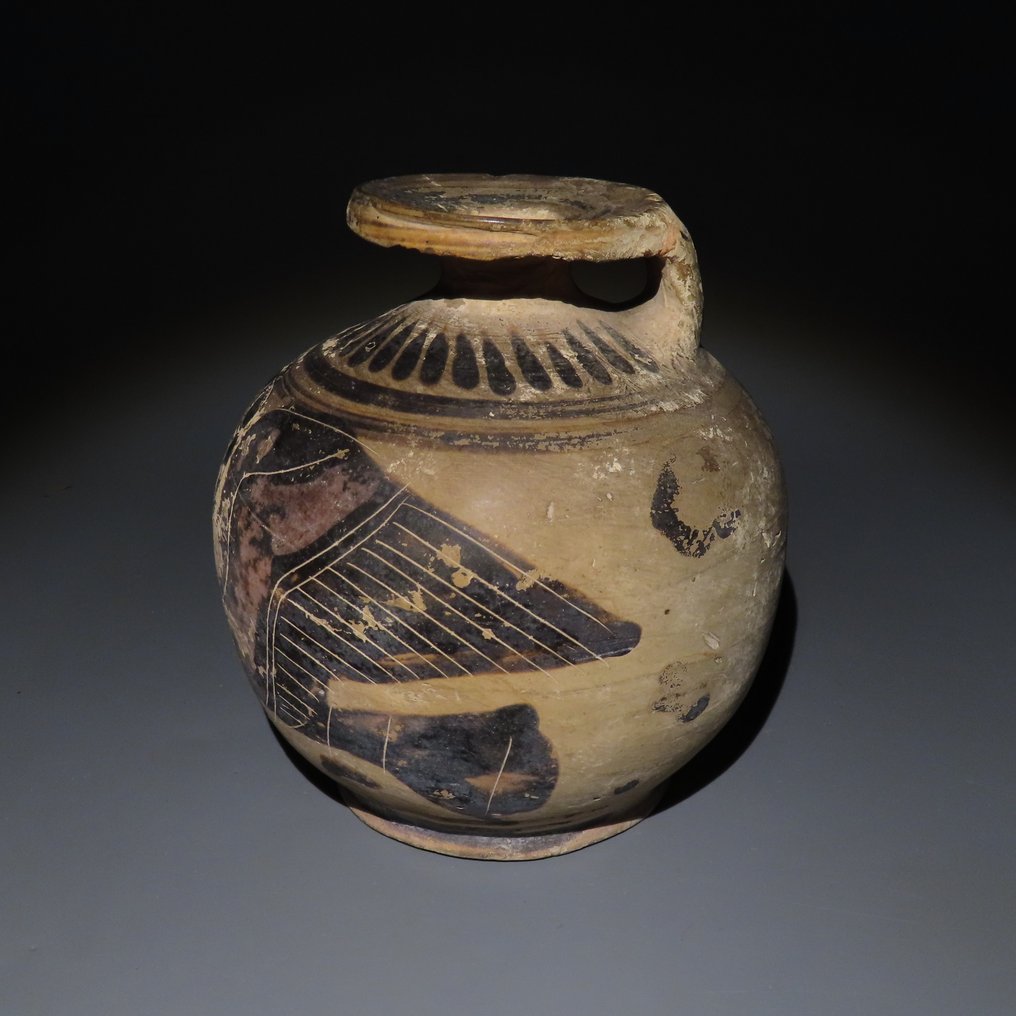 Etruscan-Corinthian 陶瓷 阿里巴罗斯。公元前7世纪。高13.5厘米。 #3.2