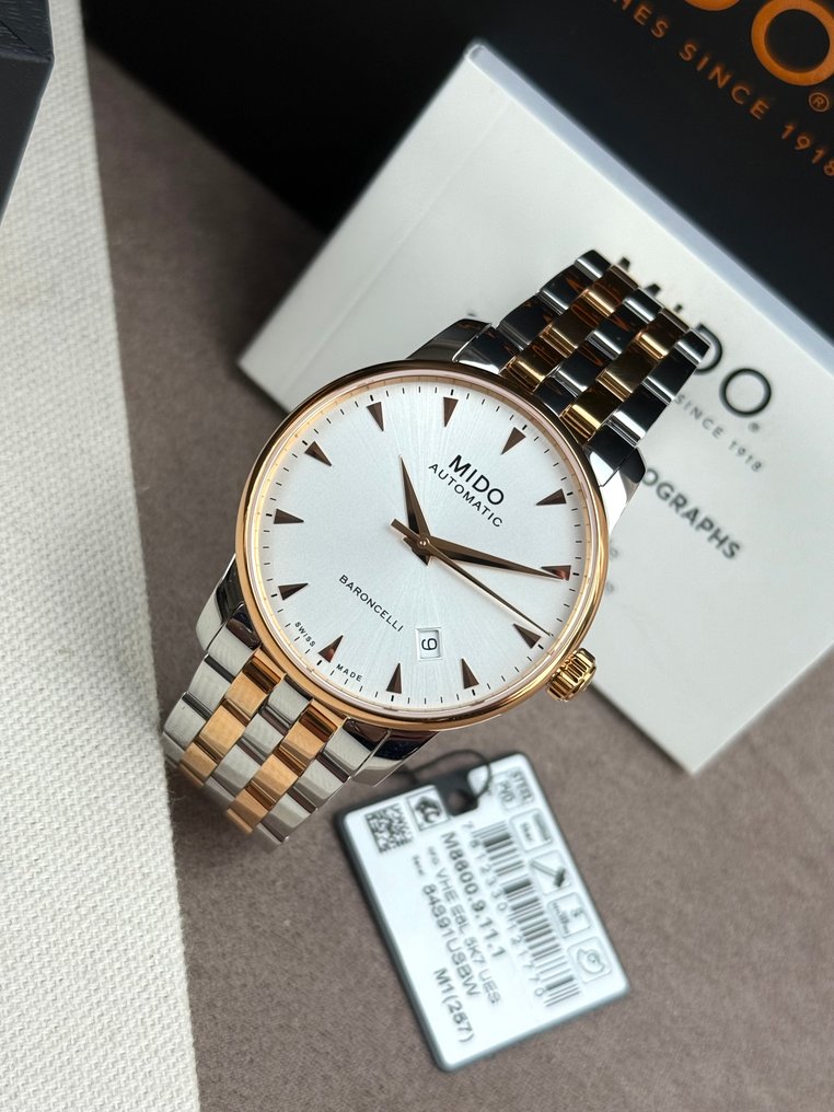 Mido - Baroncelli II Automatic Date - M86009111 - Män - 2020+  #1.0