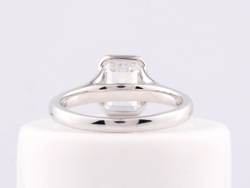 Δαχτυλίδι - 14 καράτια Λευκός χρυσός -  2.05ct. tw. Διαμάντι (Εργαστηριακής καλλιέργειας) #2.1