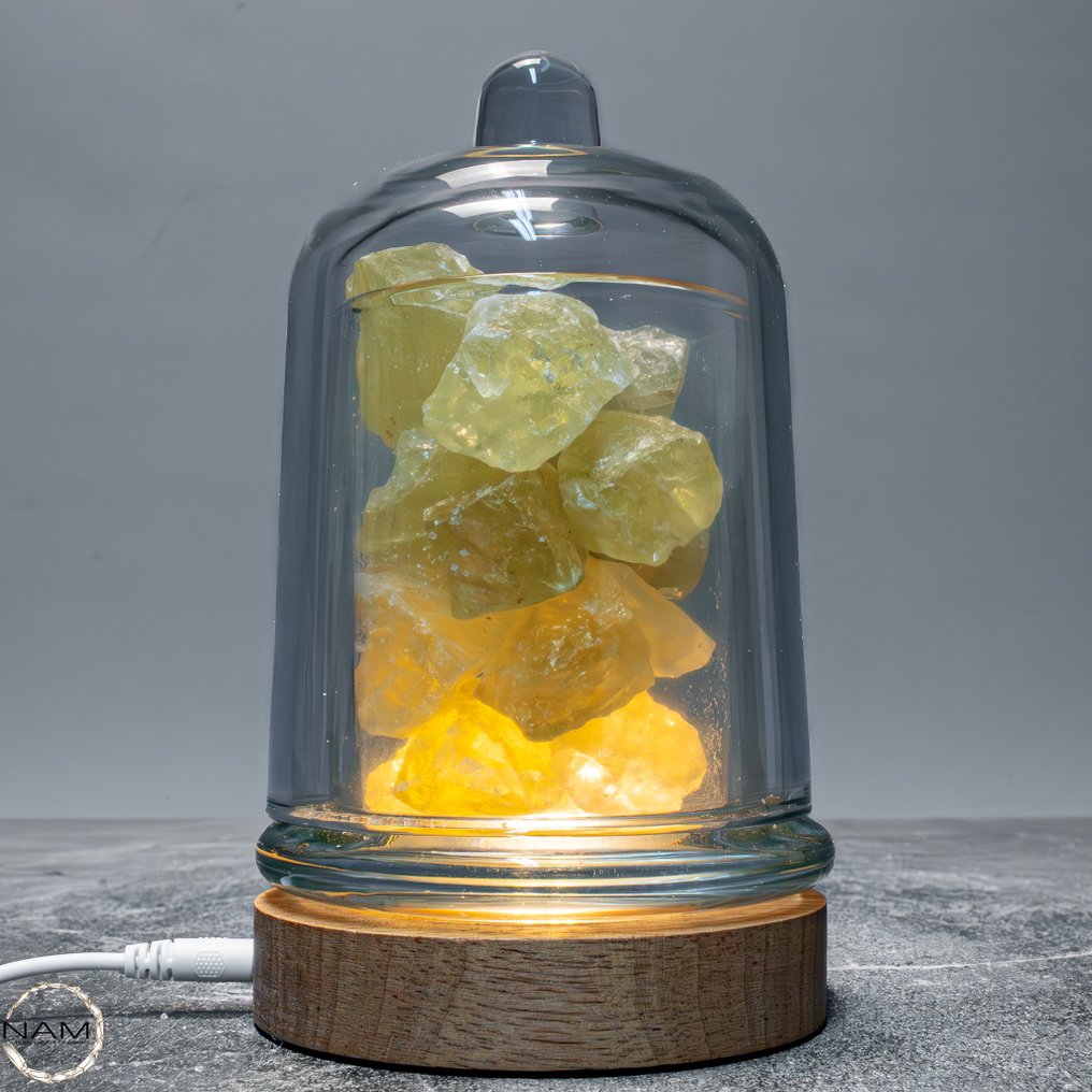 Natural crystal scent lamp from Lemon Quartz Crystals- 1399.51 g #1.0