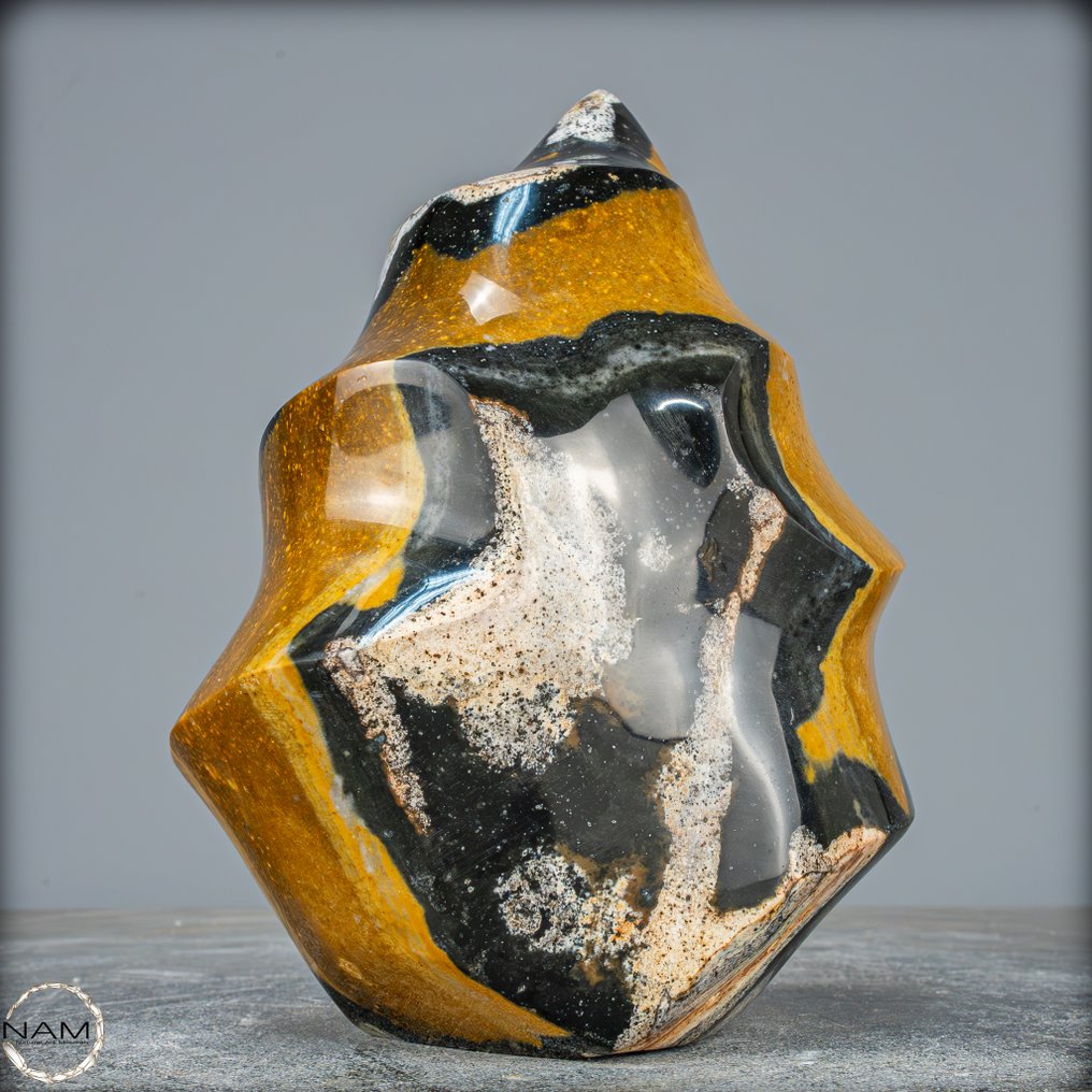 Νέα εύρεση! Σπάνιο φυσικό Τζάππας - Χαλκηδόνιος. Φλόγα- 2840.21 g #2.1