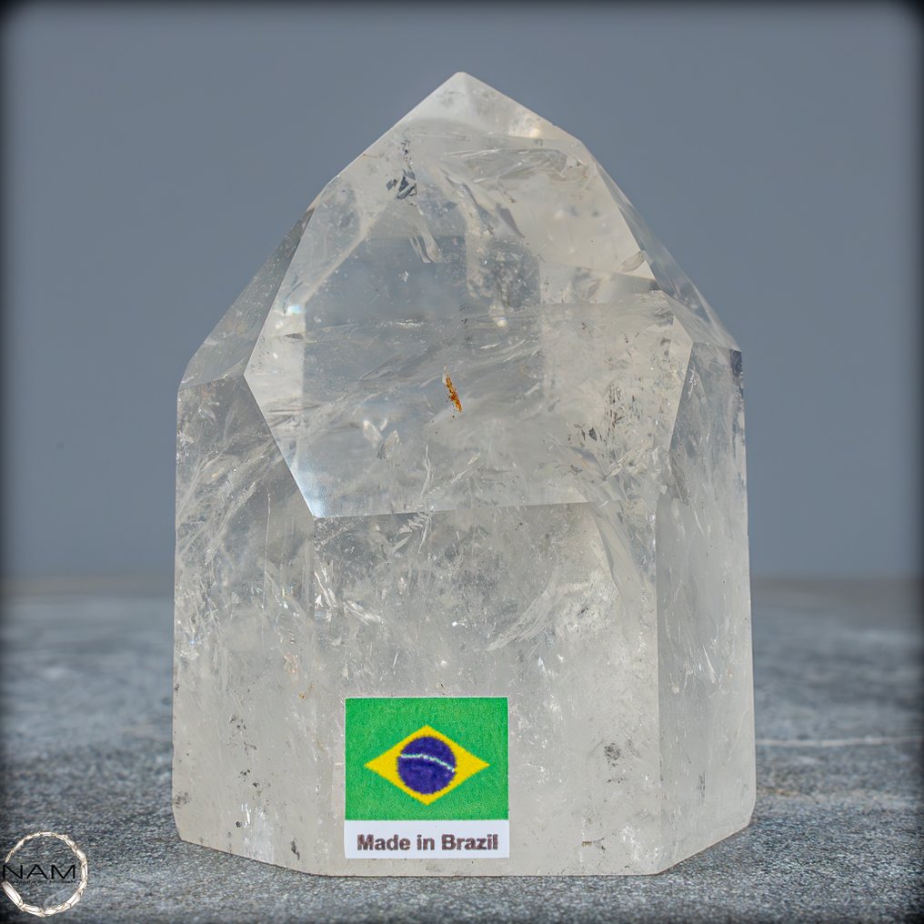 天然一级透明石英 Obelisk, Brazil- 431.29 g #1.0