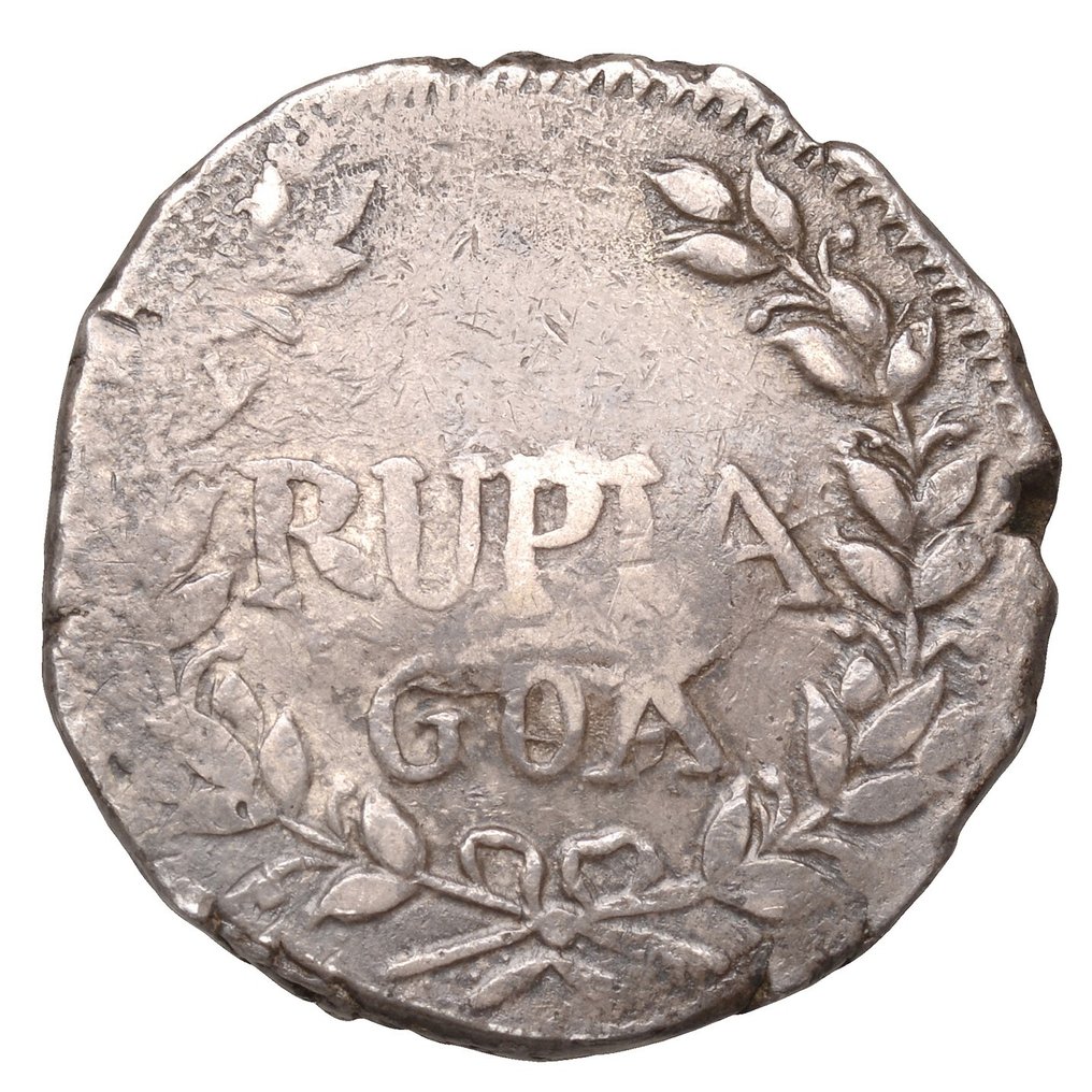 Πορτογαλική Ινδία. D. Pedro V (1853-1861). 1 Rupia 1860 - Goa #1.0
