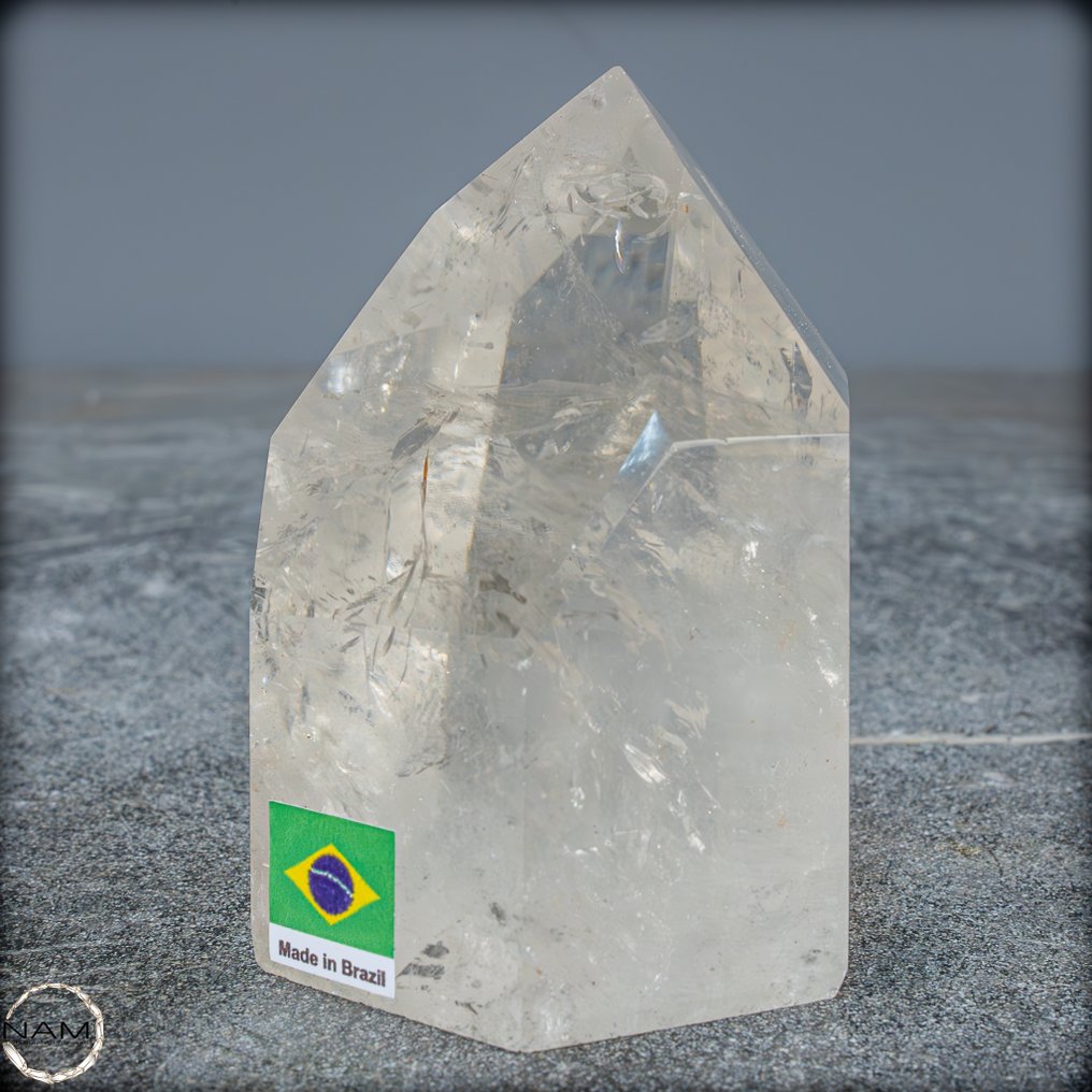 天然一级透明石英 Obelisk, Brazil- 431.29 g #1.0