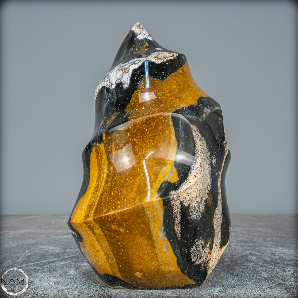 Νέα εύρεση! Σπάνιο φυσικό Τζάππας - Χαλκηδόνιος. Φλόγα- 2840.21 g #1.0