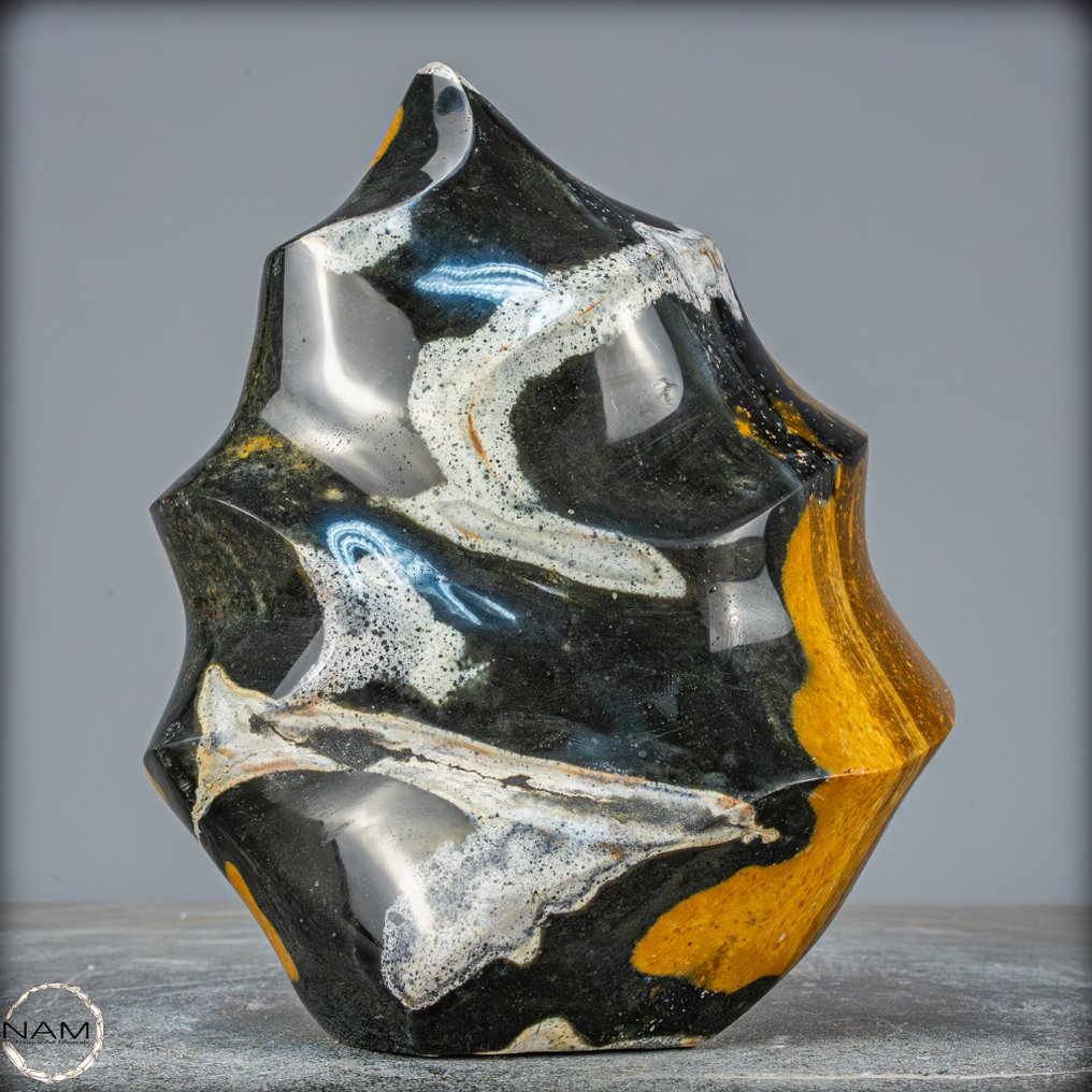 Νέα εύρεση! Σπάνιο φυσικό Τζάππας - Χαλκηδόνιος. Φλόγα- 2840.21 g #1.0