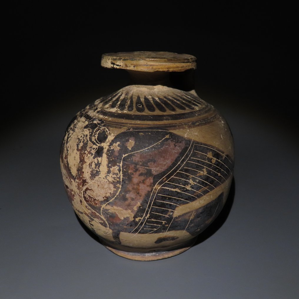 Etruscan-Corinthian 陶瓷 阿里巴罗斯。公元前7世纪。高13.5厘米。 #4.3