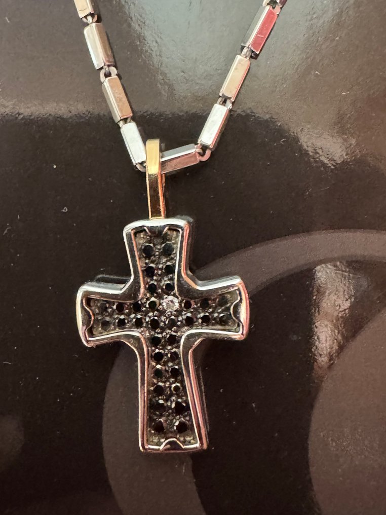 Chimento - Colar com pingente - 18 K Ouro branco -  0.35ct. tw. - Diamante #2.1