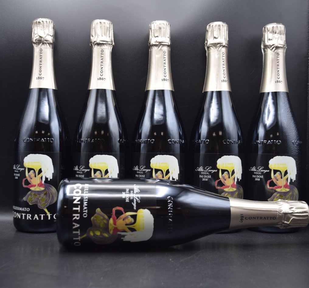 2018 Contratto - Alta Langa Zéro Dosage, Blanc de Noirs - 6 Flasker (0,75 L) #1.0