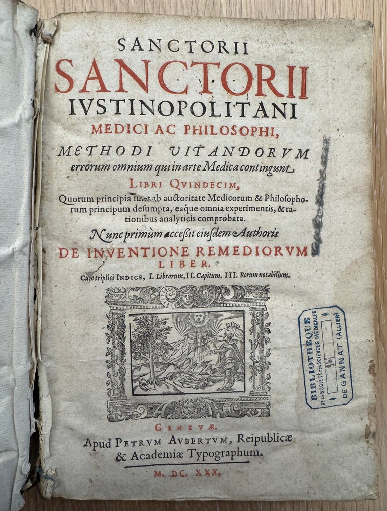 Santorio Santorio - Methodi Vitandorum Errorum - 1630 #1.0