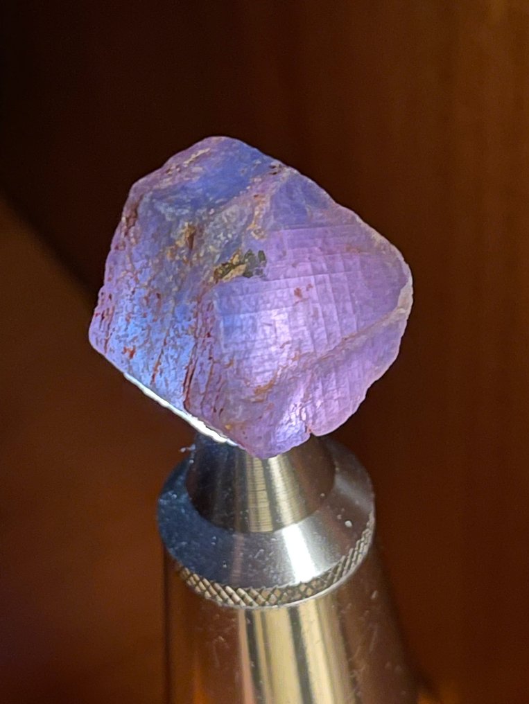 Sapphire Unusual Full Crystal Padparadscha Sapphire. Original, %100 Special Piece. 105,5 Cts. - Height: 22 mm - Width: 19 mm- 21.1 g #2.1