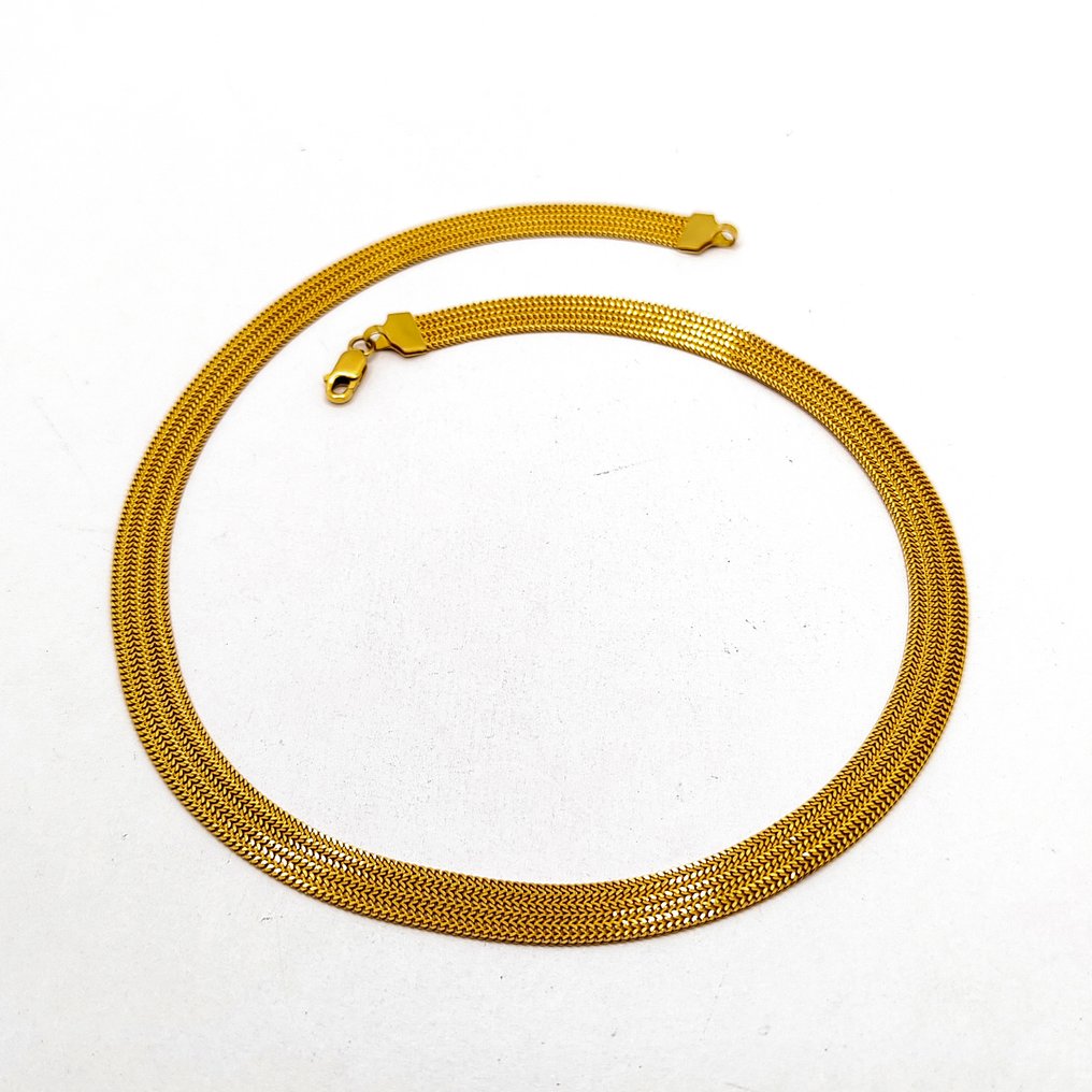 頸鏈 - 18 克拉 黃金 #1.0