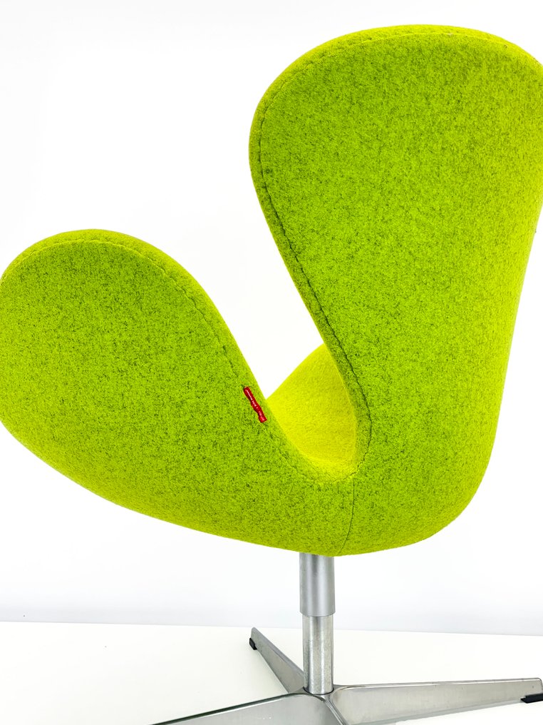 Fritz Hansen - Arne Jacobsen - Πολυθρόνα - Swan - Σε Πράσινο Divina Melange - Αλουμίνιο #4.3