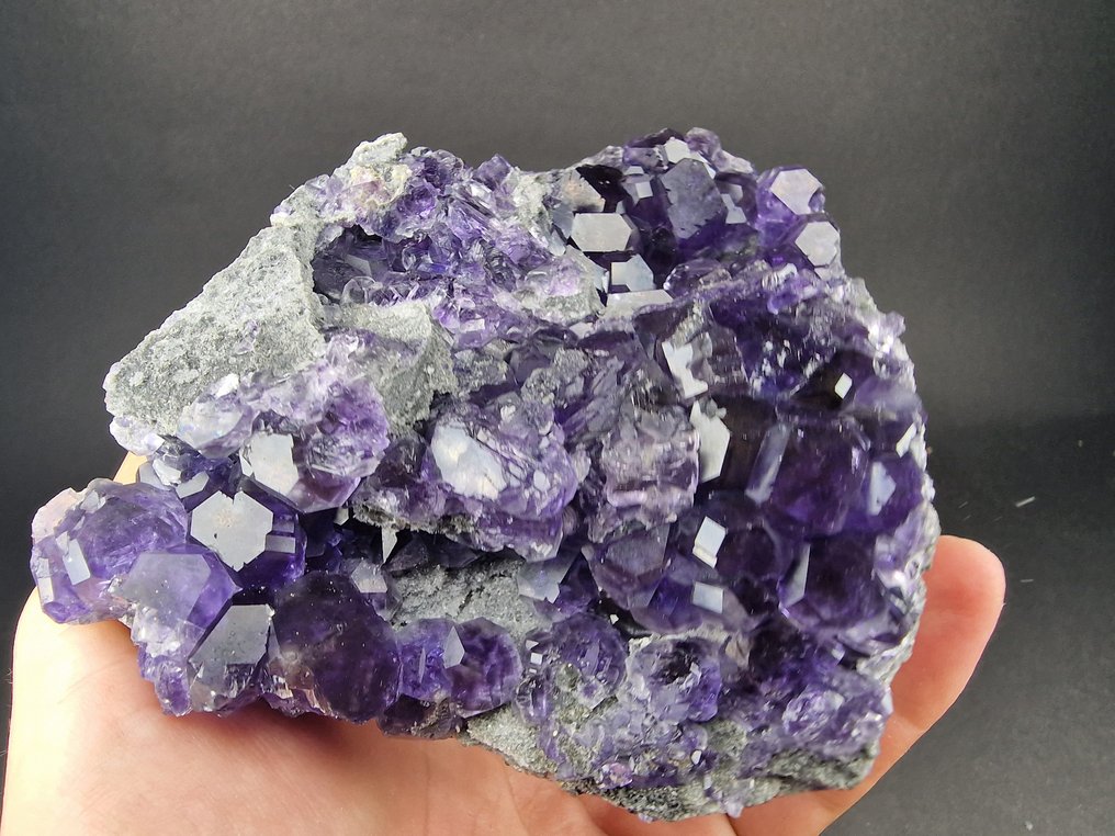 Fluorite Tanzanite, Top and big - Height: 130 mm - Width: 100 mm- 540 g - (1) #3.2