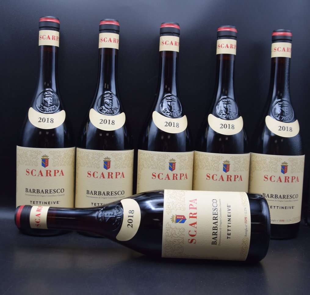 2018 Scarpa, "Tettineive" - 芭芭莱斯科 - 6 Bottles (0.75L) #1.0