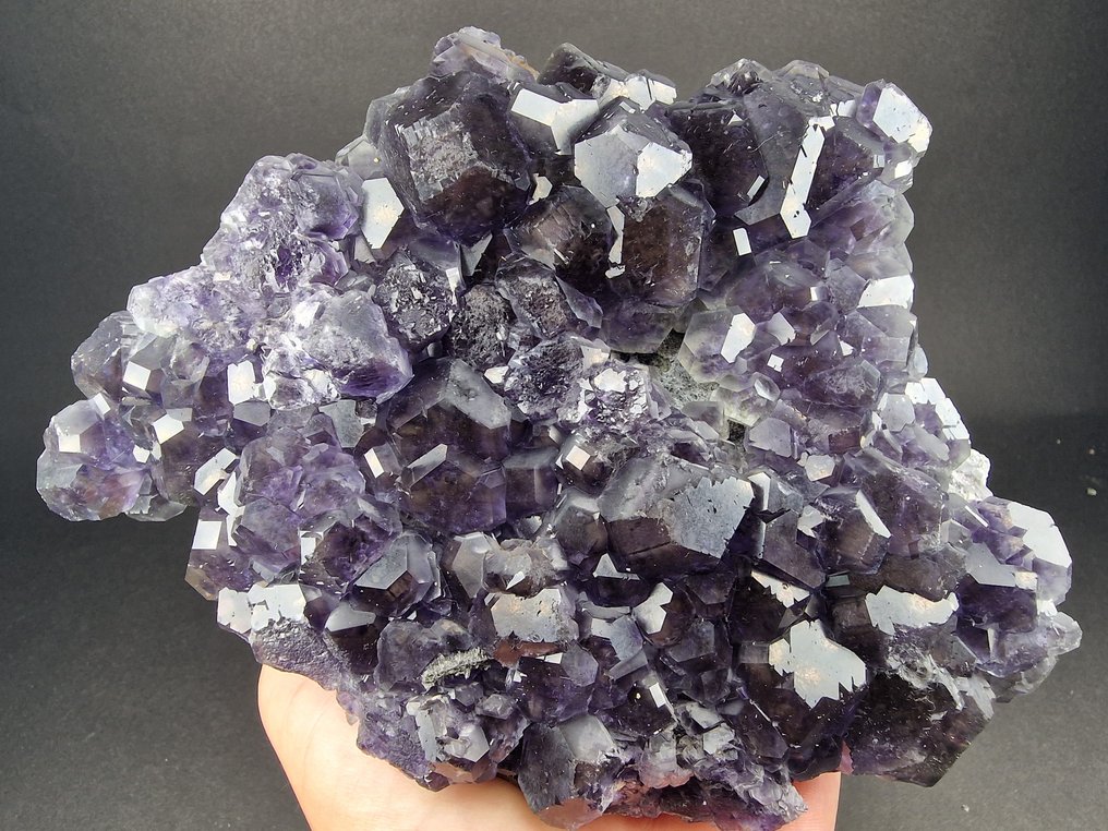 Fluorite Tanzanite, Top and big - Height: 185 mm - Width: 130 mm- 1390 g - (1) #1.0