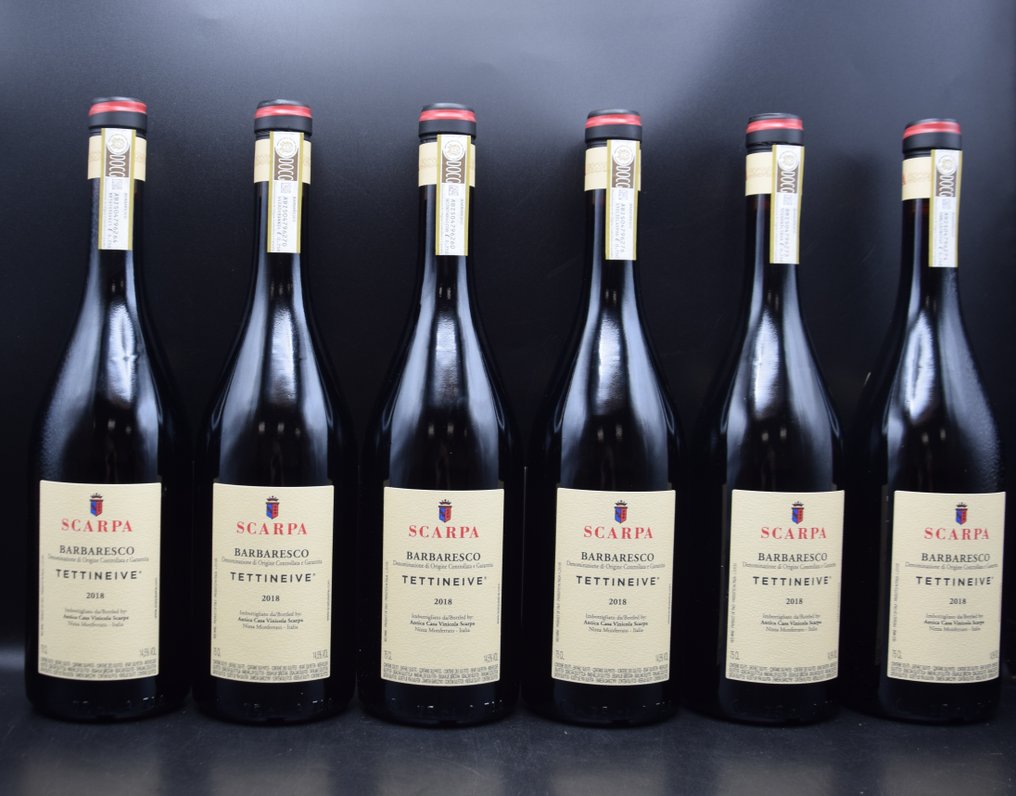 2018 Scarpa, "Tettineive" - 芭芭莱斯科 - 6 Bottles (0.75L) #3.2