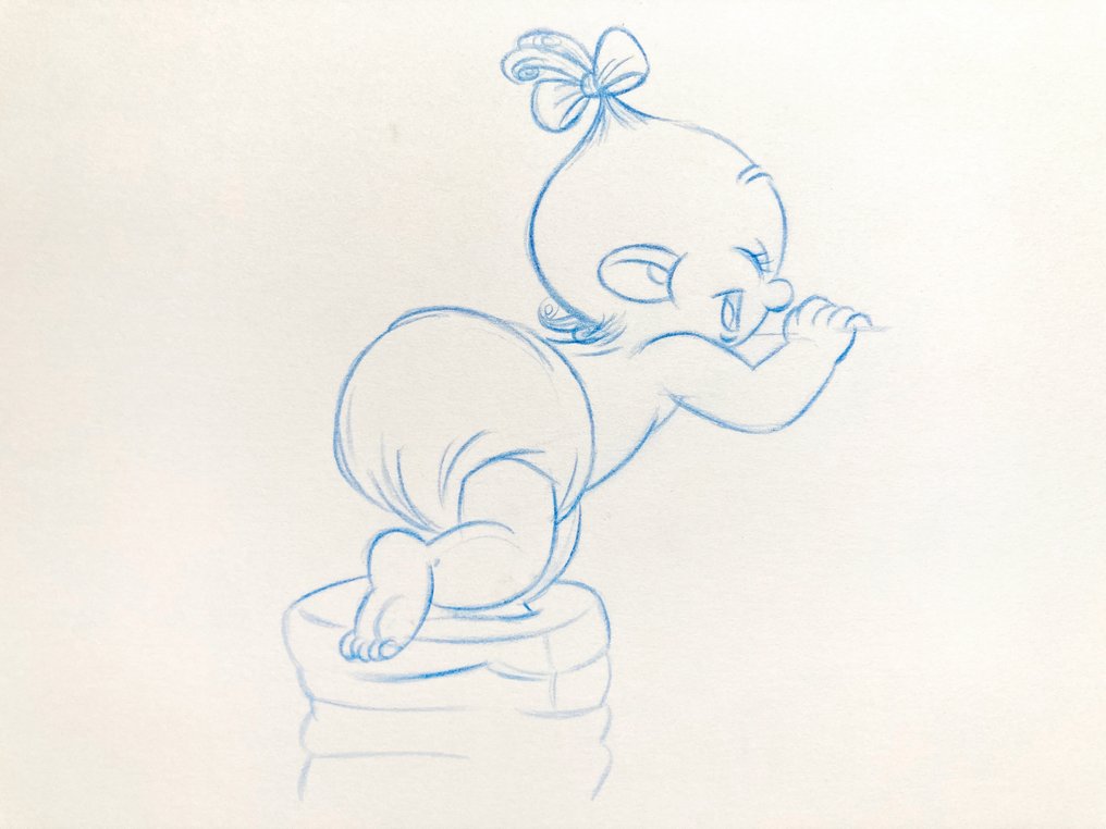 Iconic Scene ! Who Framed Roger Rabbit Baby Herman - 原始关键动画绘图 - SIGNED + CERTIFICATE #3.2