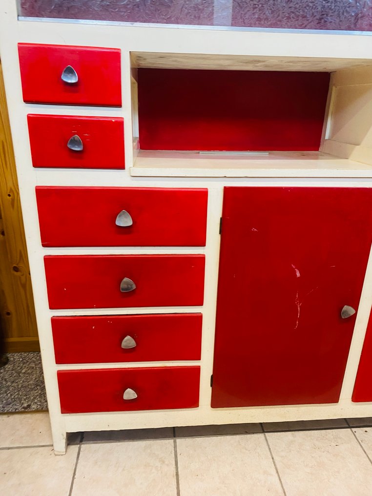 梳妝台 - 木 - 50年代复古移动厨房 #4.3