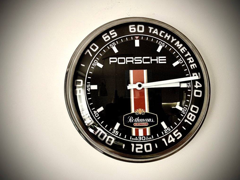 独家 Rothmans Porsche 赛车墙钟 – 限量版 8/50 -  Vintage 金屬, 玻璃, 塑料 - 2010-2020 - 保时捷墙钟 #2.1