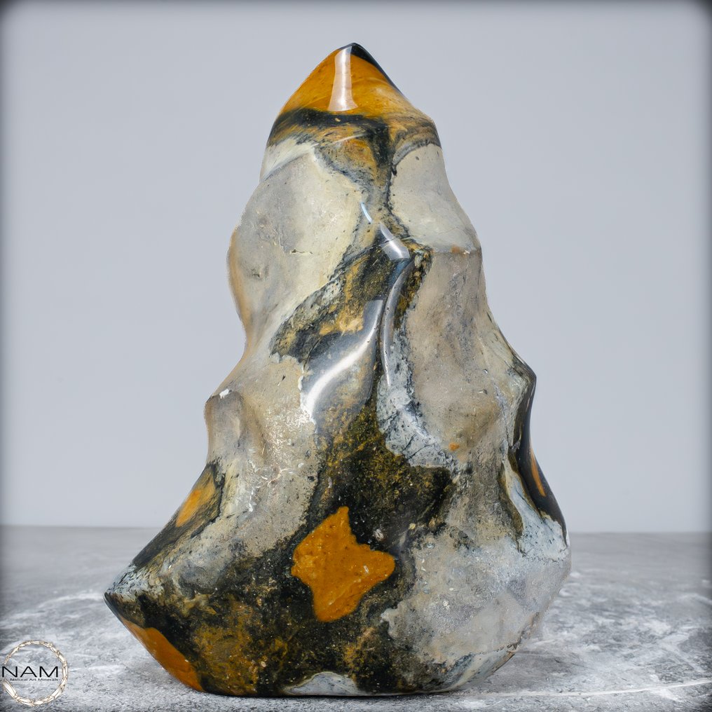 New find! Rare natural jasper - chalcedony Flame- 1880.34 g #1.0