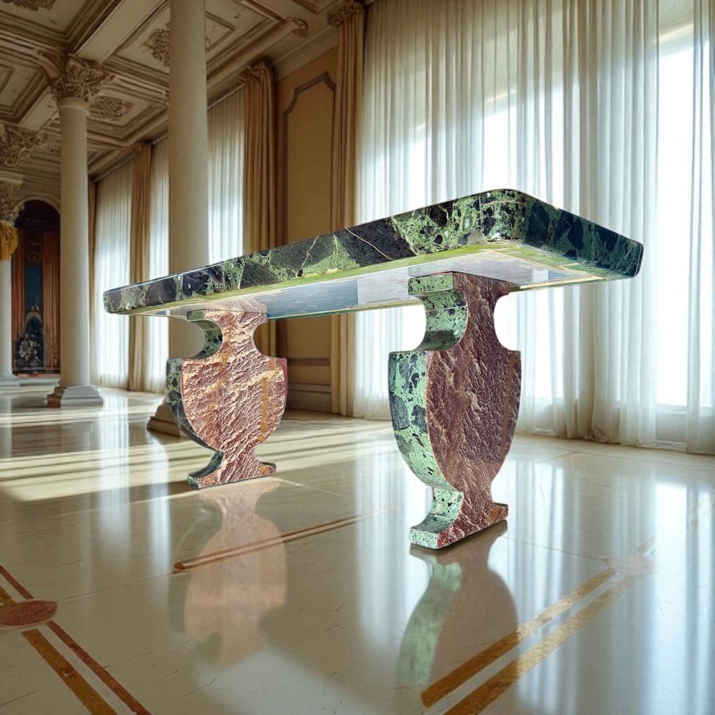 Centre table - Marmo Rosso & Marmo Verde - Living Room Table #1.0