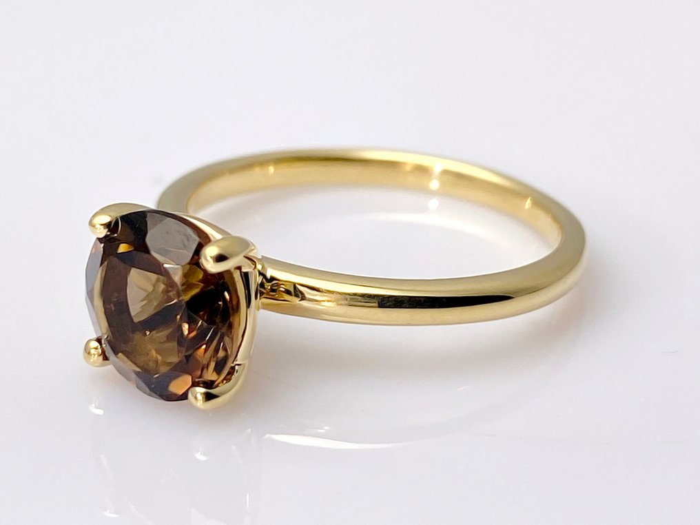 Bague - 14 carats Or jaune -  1.76ct. tw. Quartz #1.0