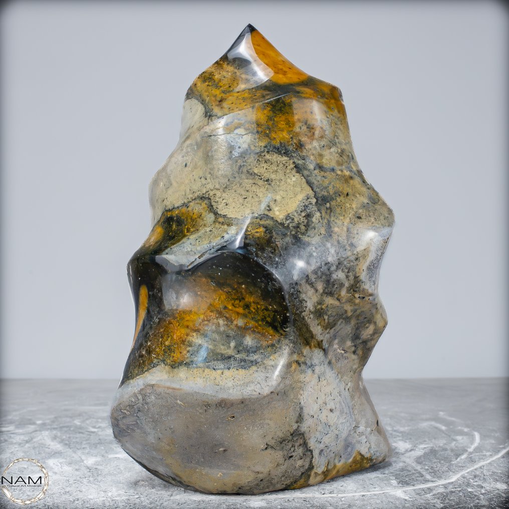 New find! Rare natural jasper - chalcedony Flame- 1880.34 g #2.1