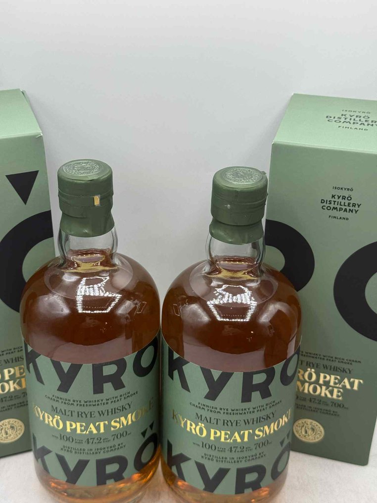 Kyrö Peat Smoke - 100% Rye Malt - 70 cl - 2 flaskor #3.2